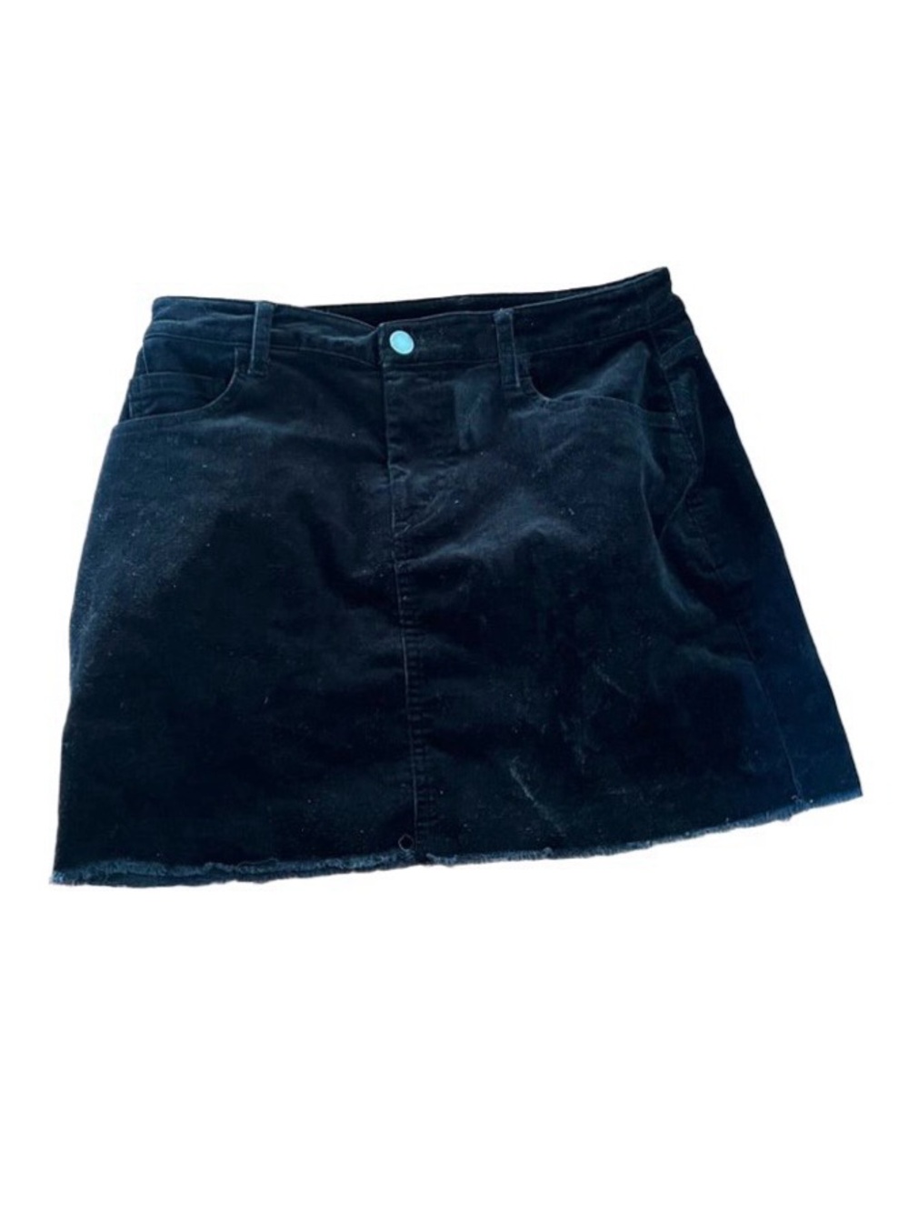 Forever 21 Black Corduroy A-Line Mini Skirt EUC S